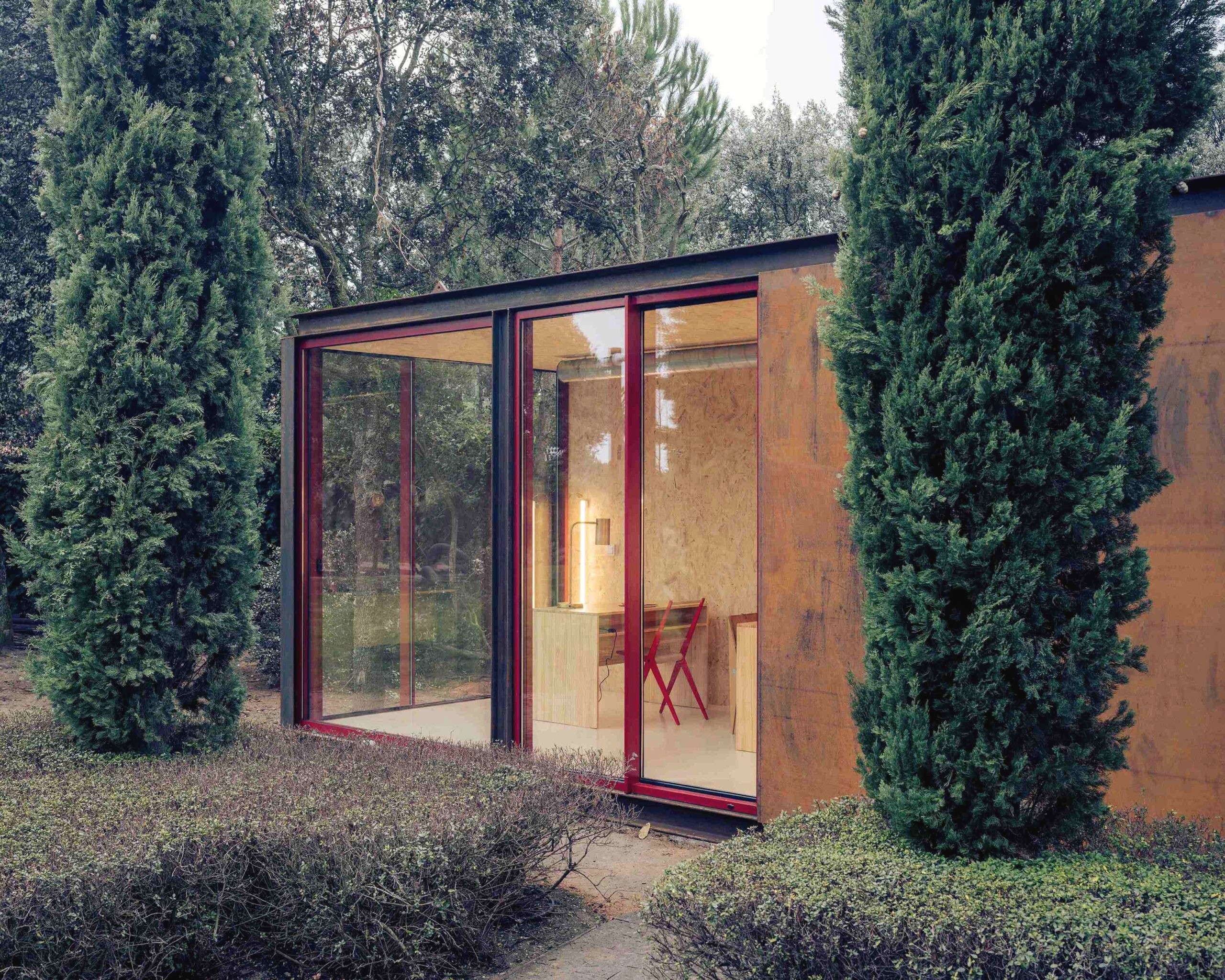 A single-module TU S home with a corten facade